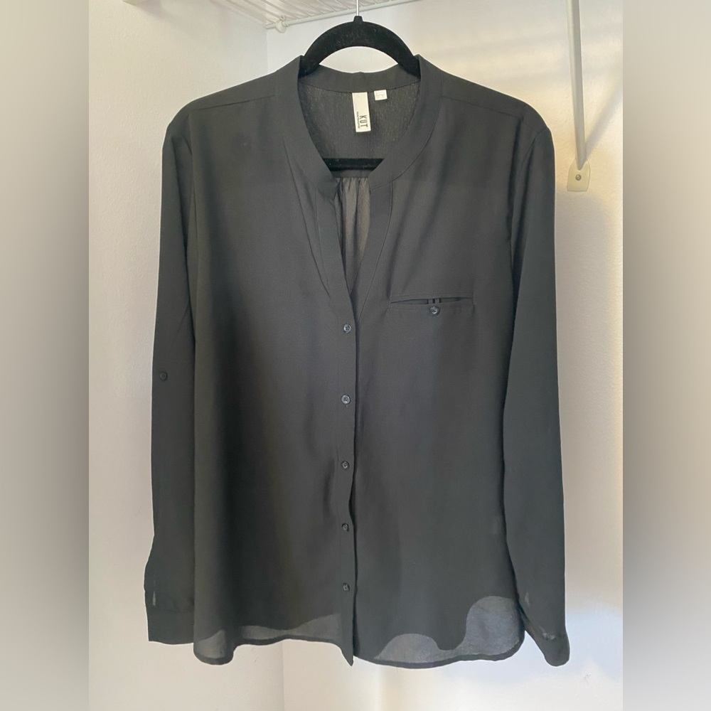 Chic black blouse Kut from the Cloth XL